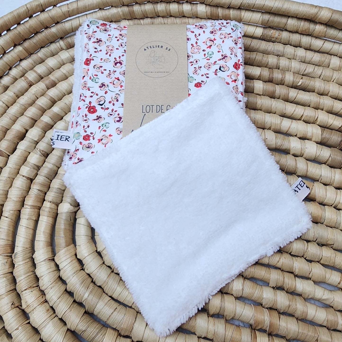 Lot de 6 lingettes Rosa