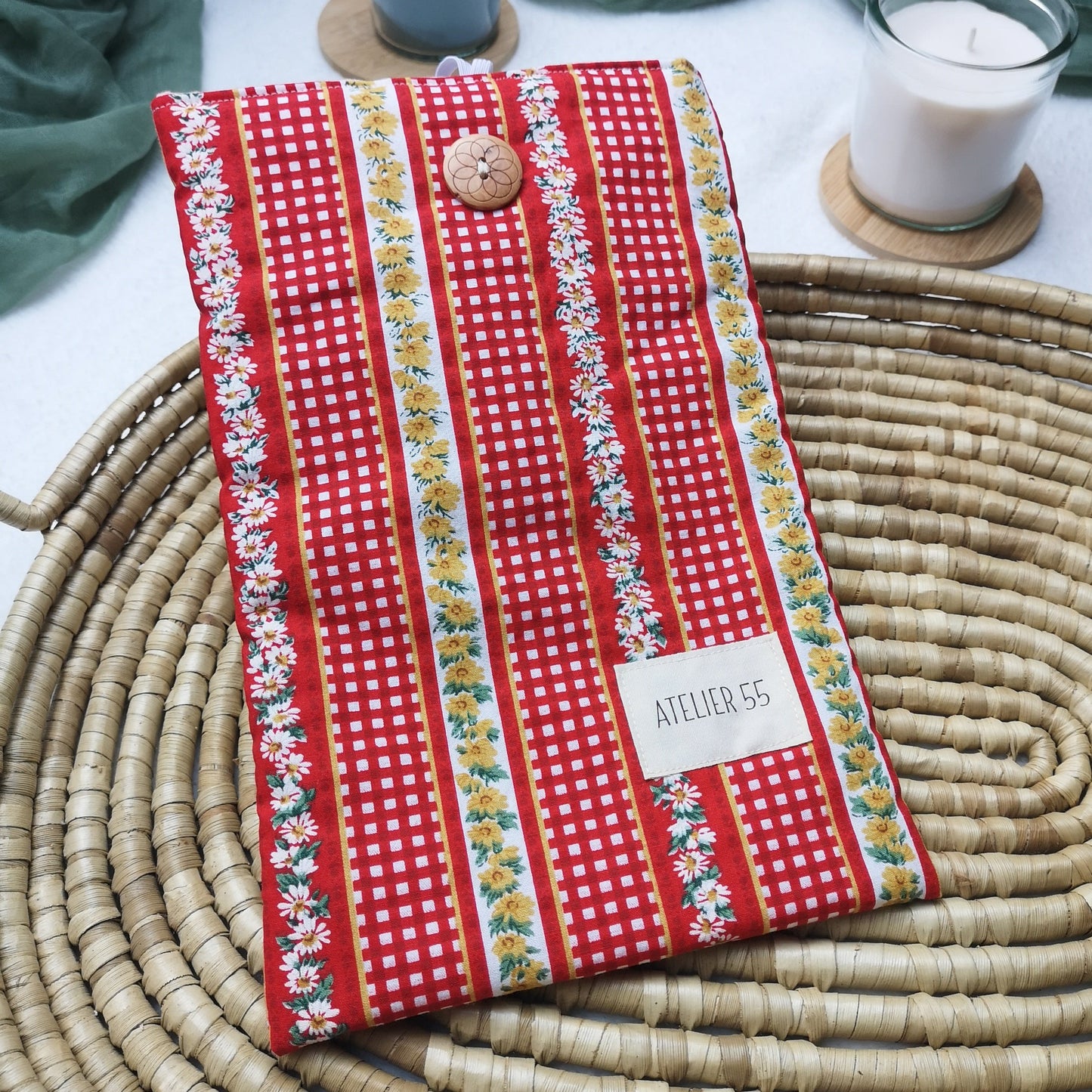Housse de livre Retro rouge