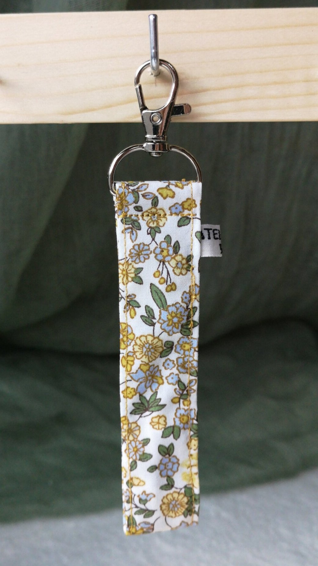 Porte-clé Fleuri jaune