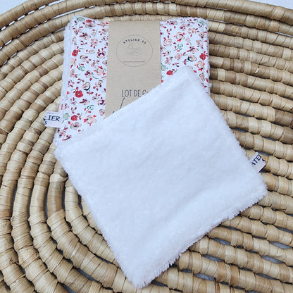 Lot de 6 lingettes Rosa