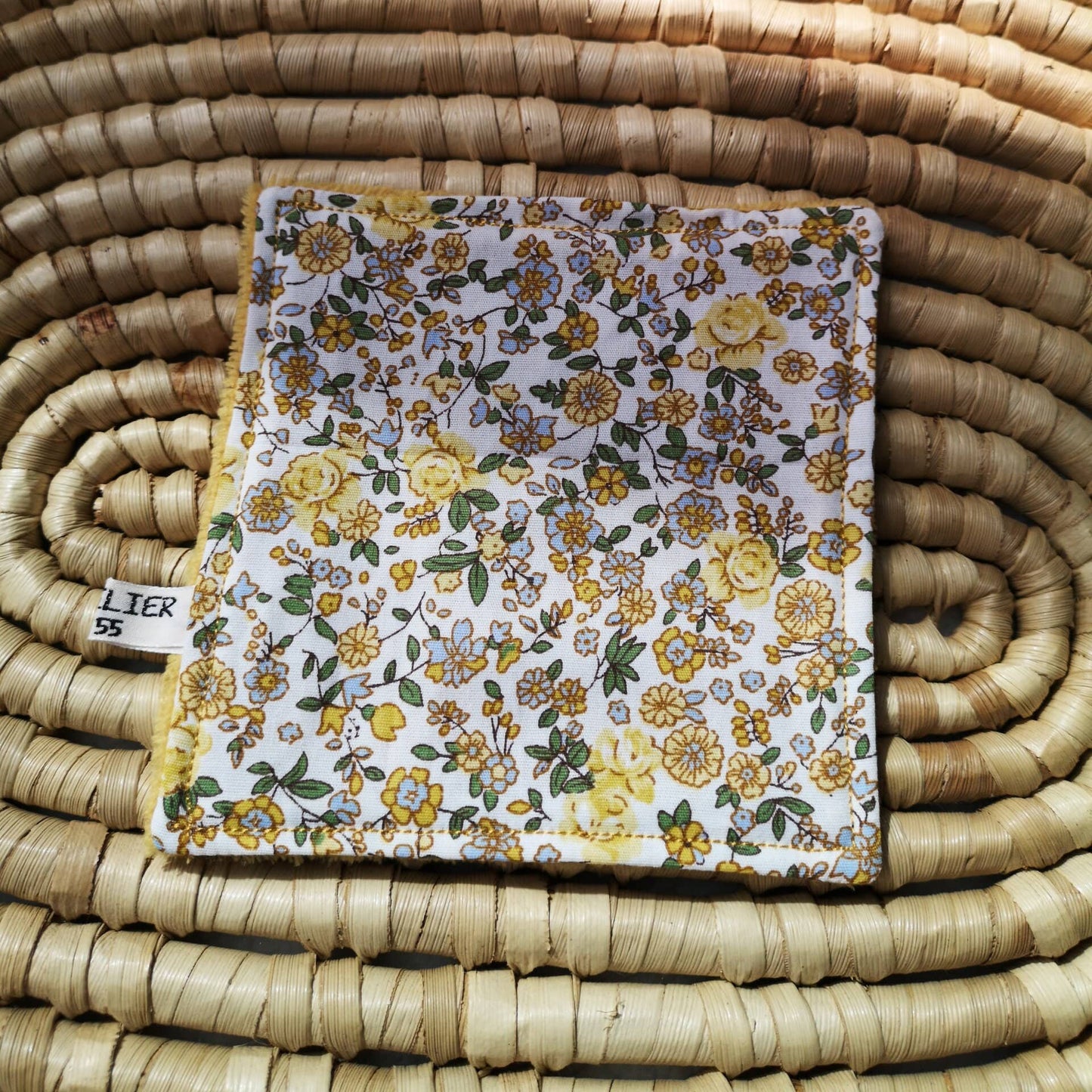 Lingette Fleuri jaune